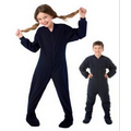 Infant & Toddler Polyester Micro Polar Fleece Footed Pajamas (Navy)